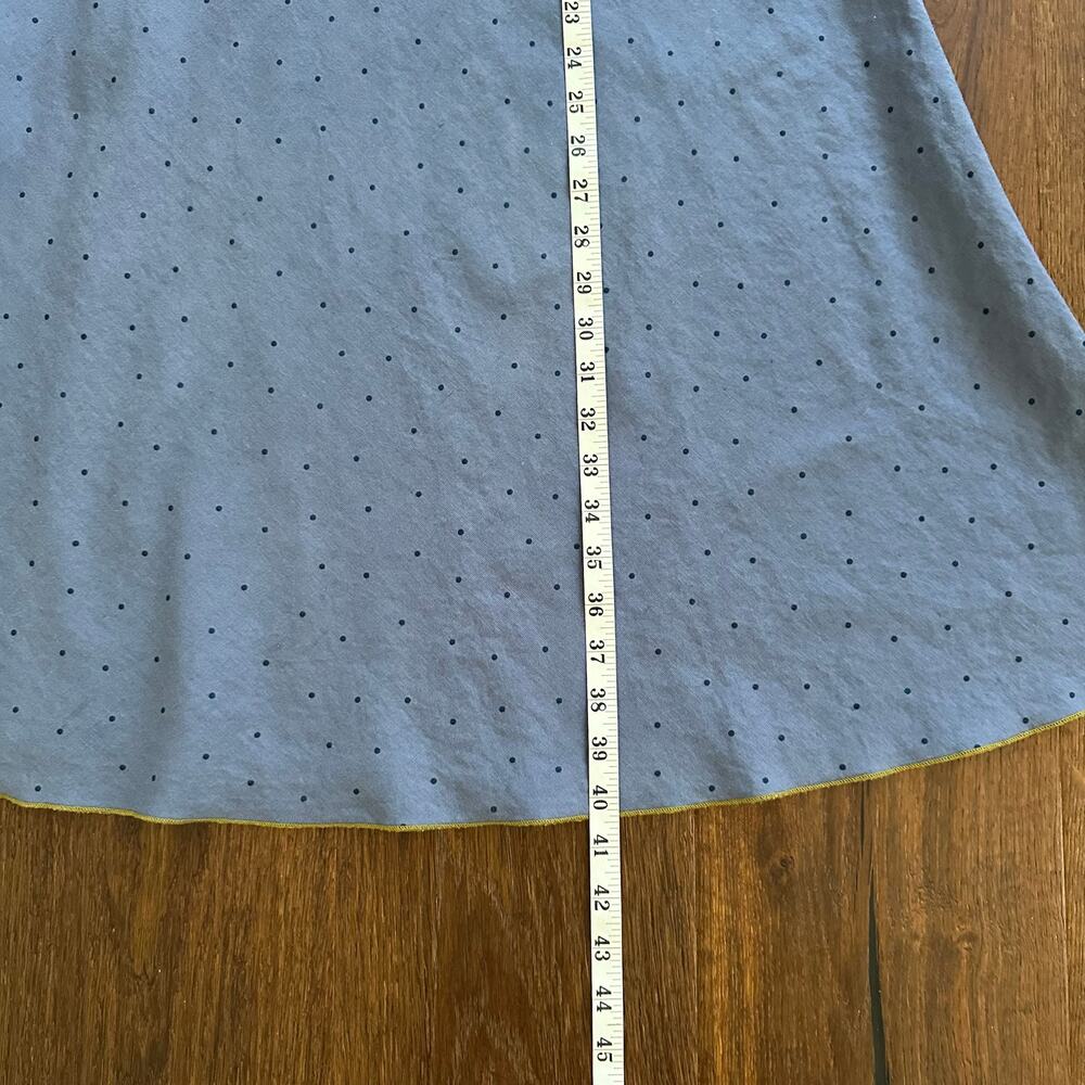 Gudrun Sjödén Polka Dot Organic Earthy Linen Cotton Tunic Sleeveless Dress Sz M - Picture 10 of 14